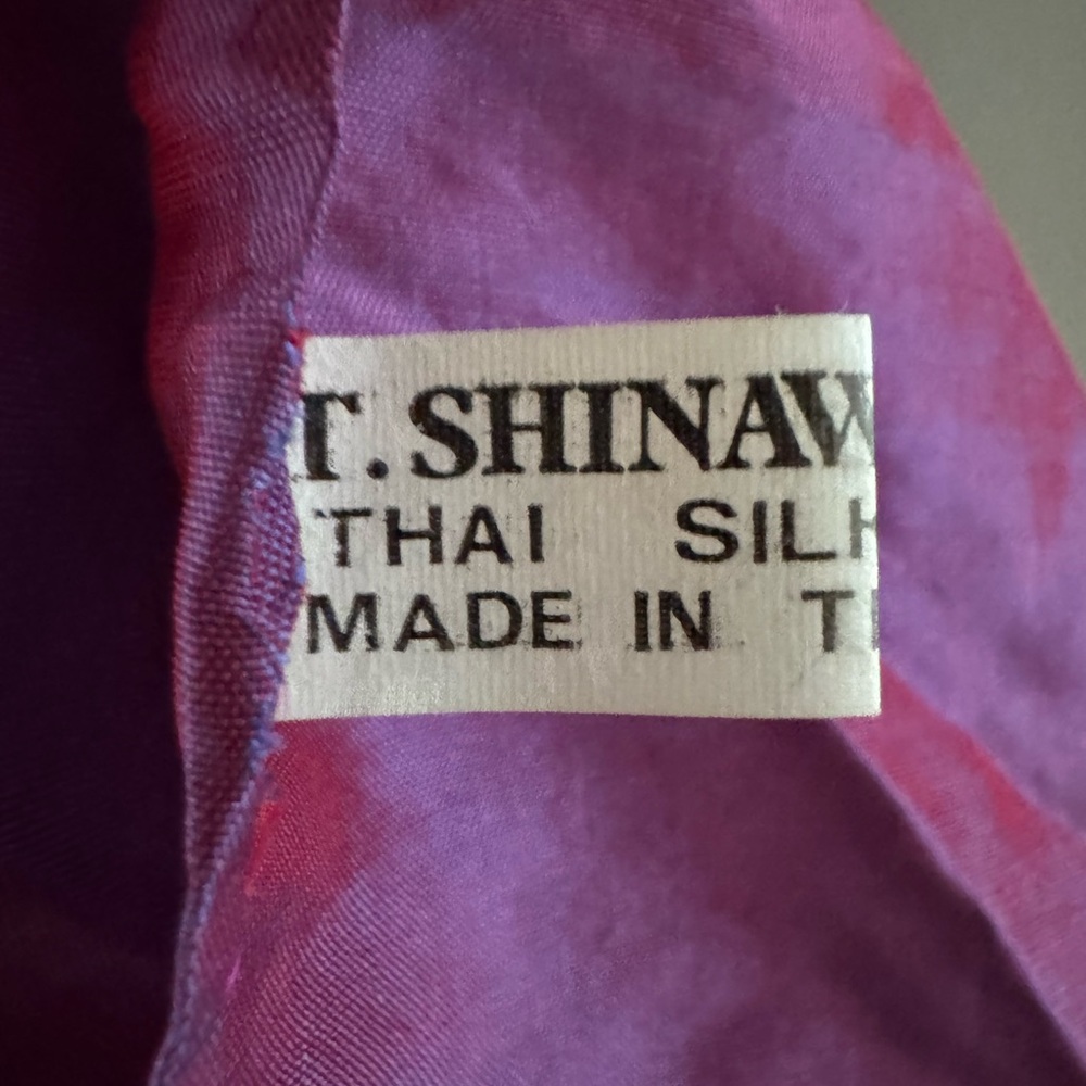 100% Thai Silk Scarf 50”x9” - Picture 2 of 5